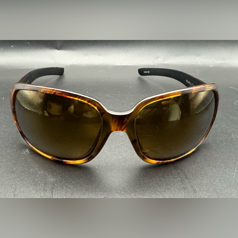 Suncloud Cookie Polarized Sunglasses Matte Tortoise Backpaint Sienna Mirror Lens